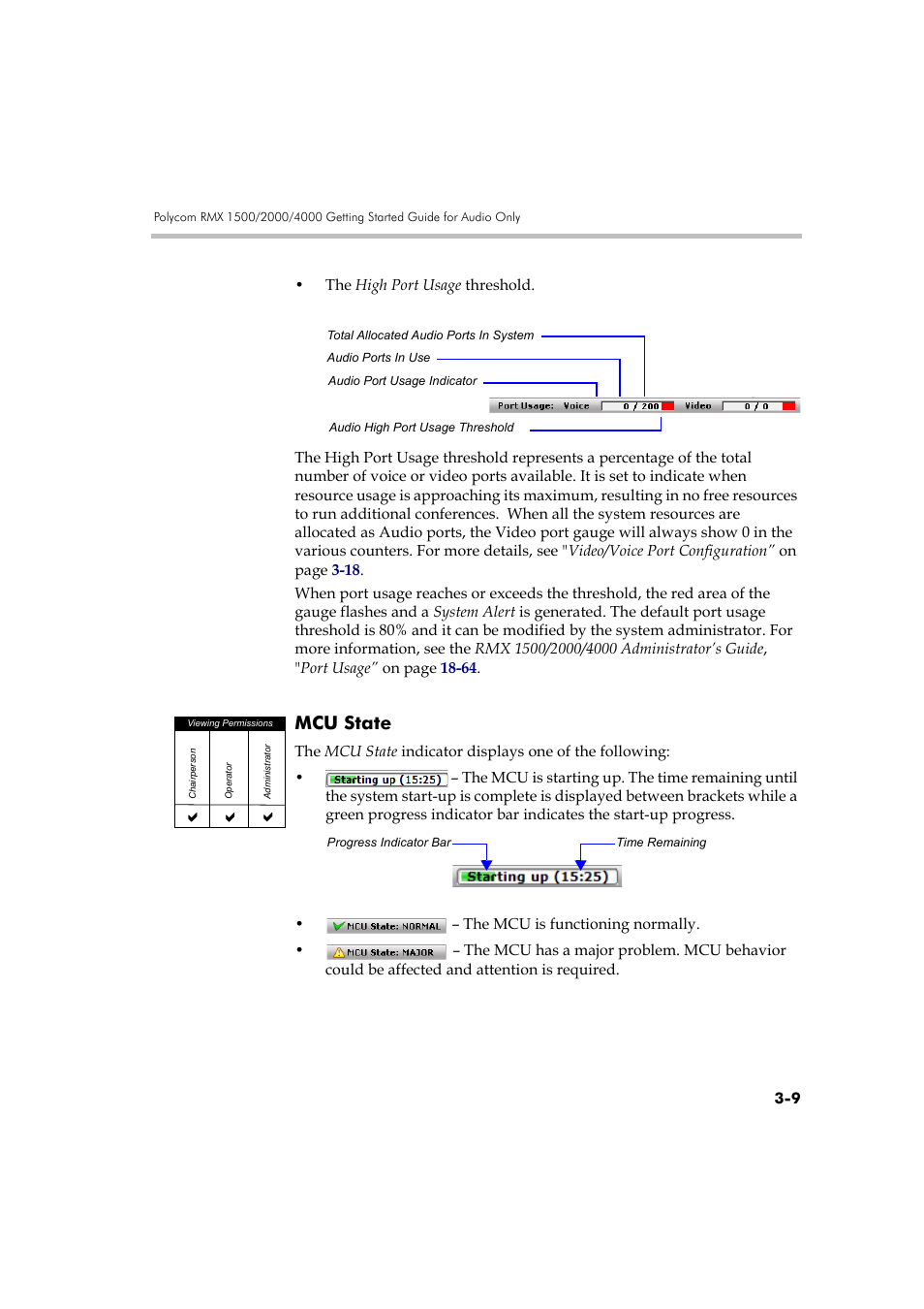 Mcu state, Mcu state -9 | Polycom RMX DOC2579D User Manual | Page 85 / 160
