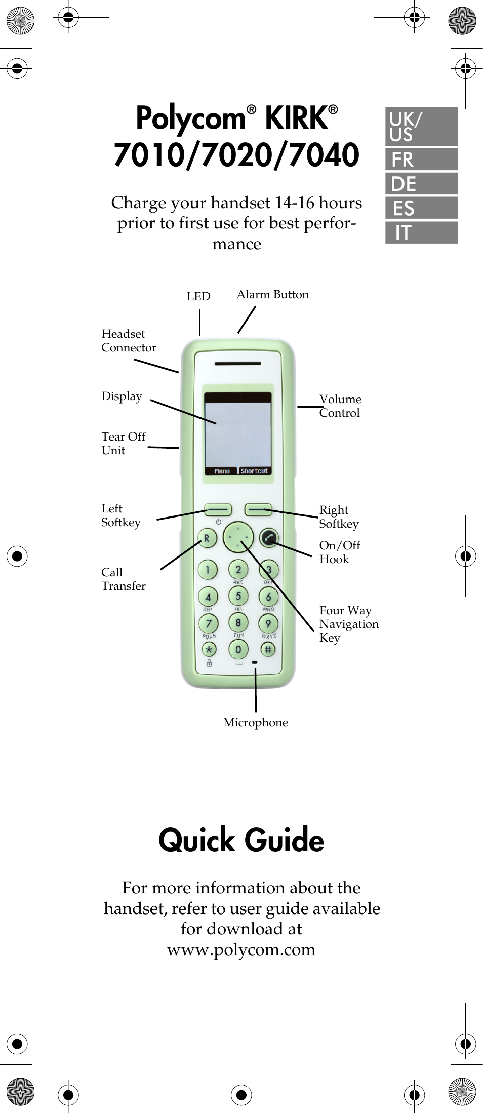 Polycom KIRK 7040 User Manual | 76 pages