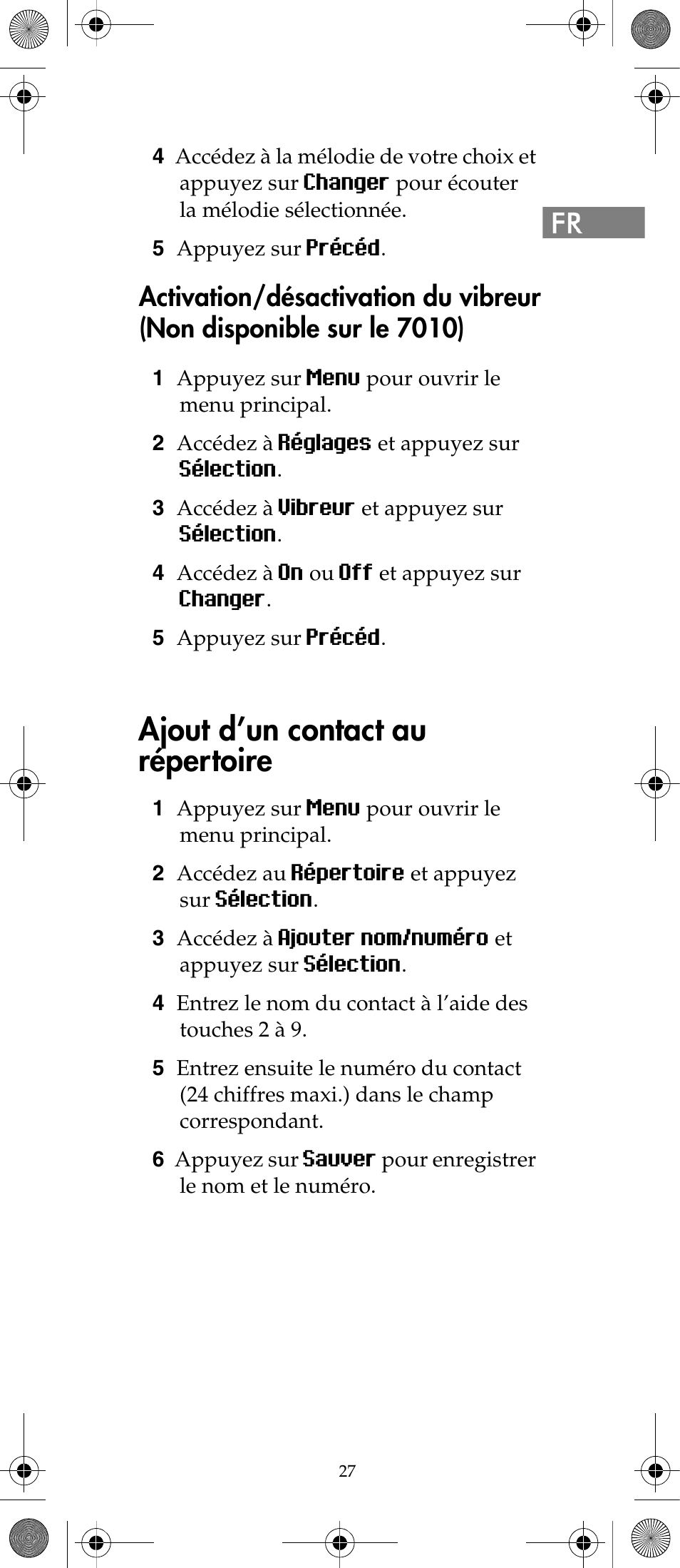 Ajout d’un contact au répertoire | Polycom KIRK 7040 User Manual | Page 27 / 76