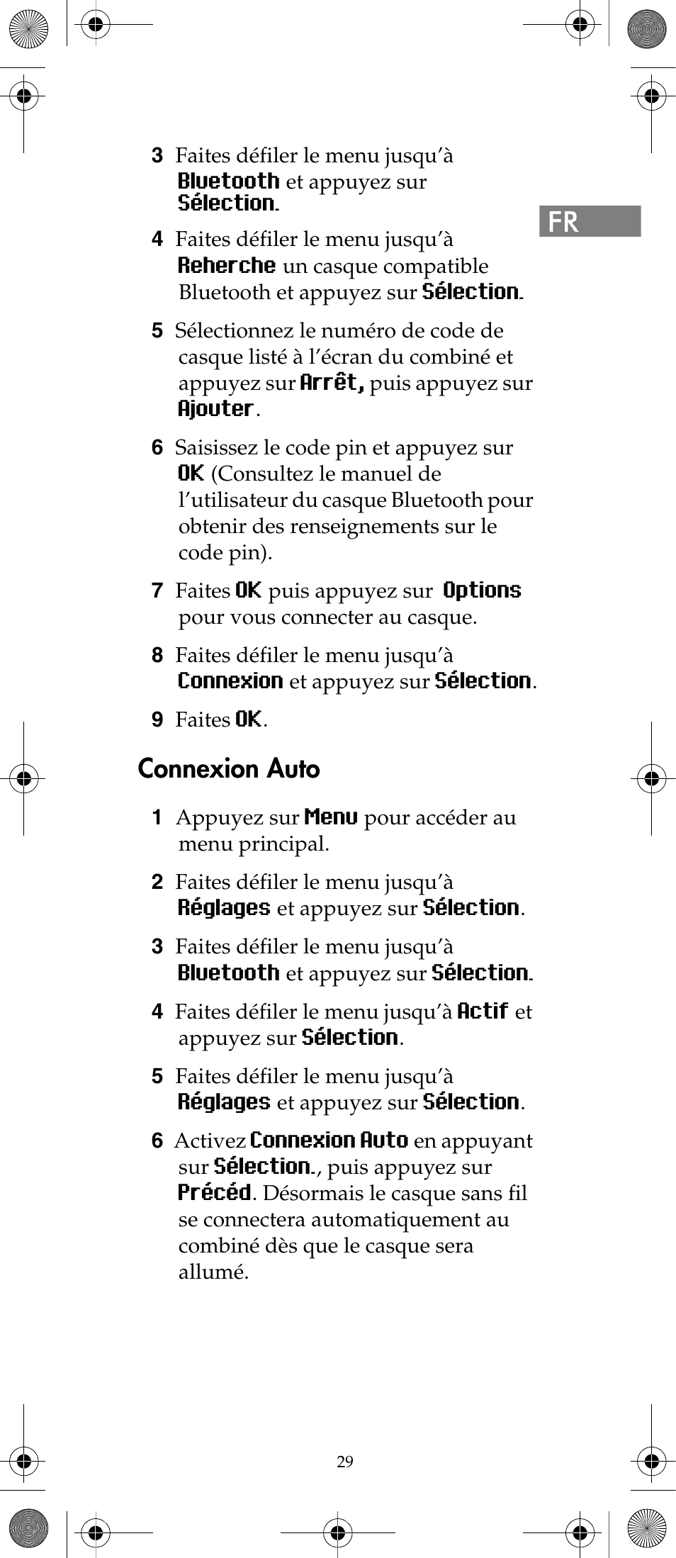 Connexion auto | Polycom KIRK 7040 User Manual | Page 29 / 76