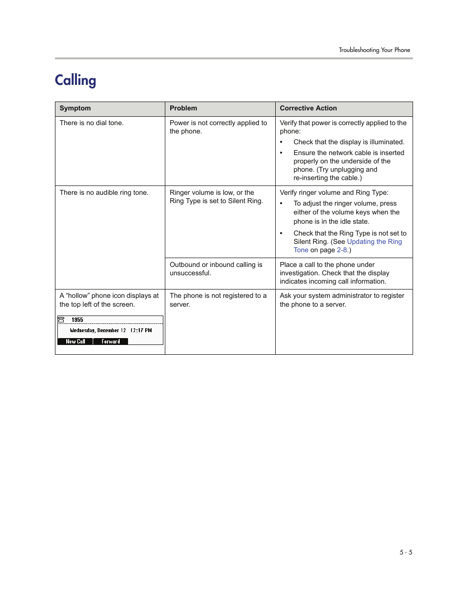 Calling, Calling -5 | Polycom SoundStation IP 6000 User Manual | Page 77 / 86