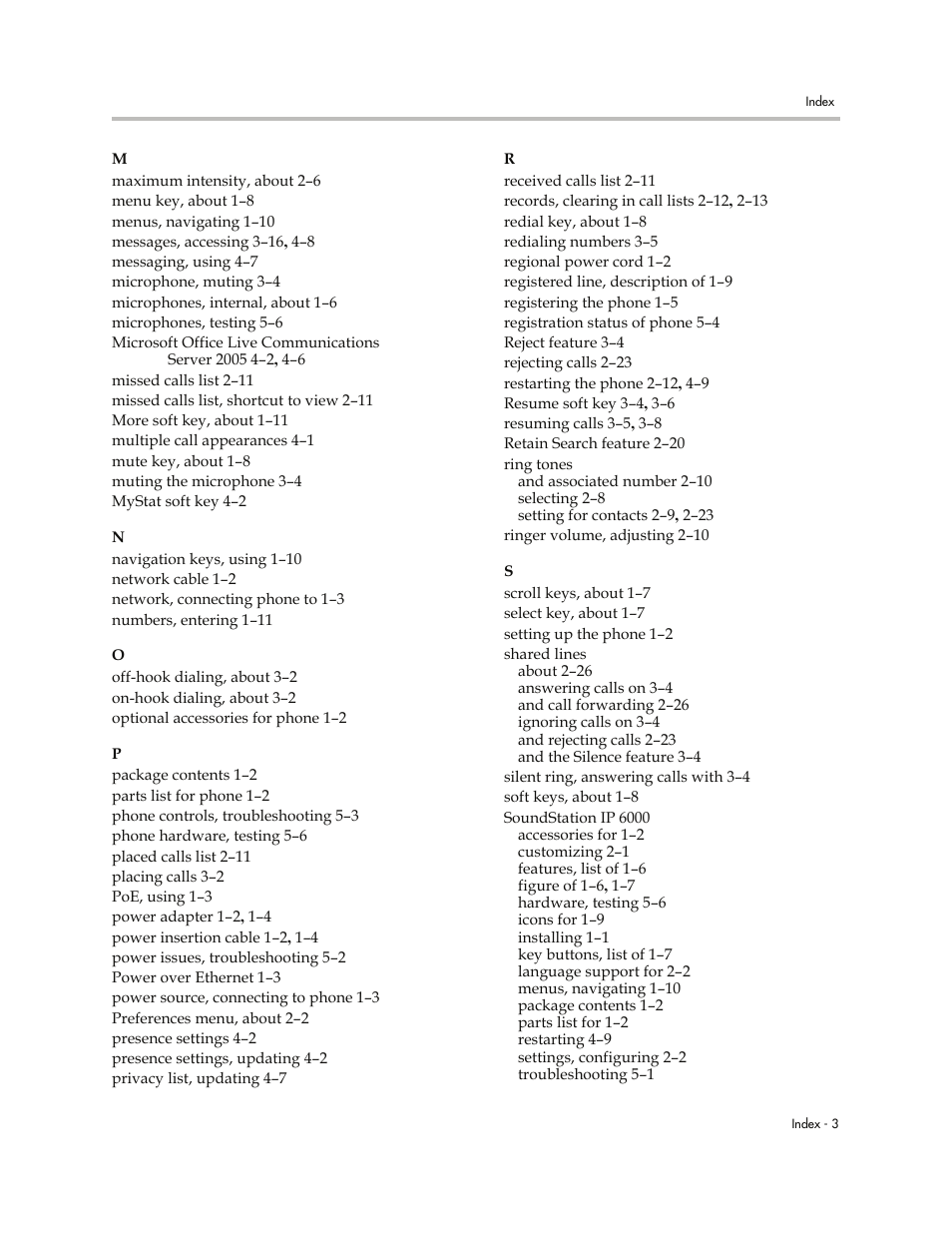 Polycom SoundStation IP 6000 User Manual | Page 85 / 86