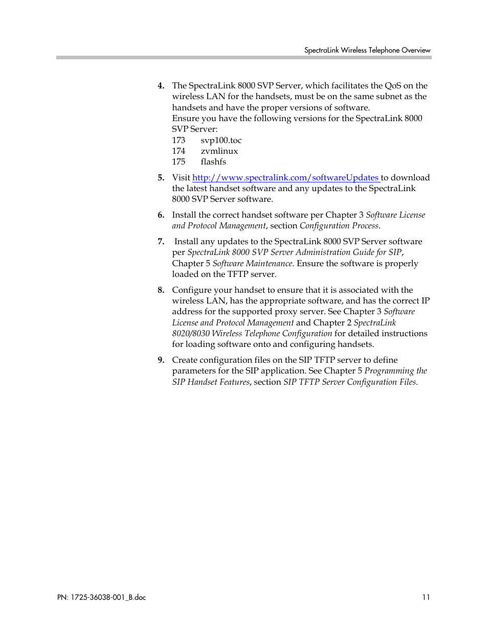 Polycom SpectraLink 1725-36038-001 User Manual | Page 11 / 101