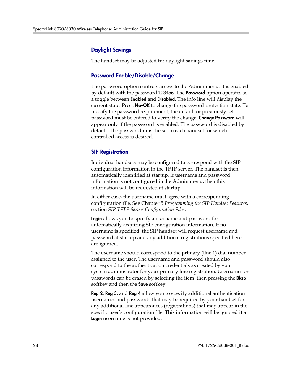 Polycom SpectraLink 1725-36038-001 User Manual | Page 28 / 101