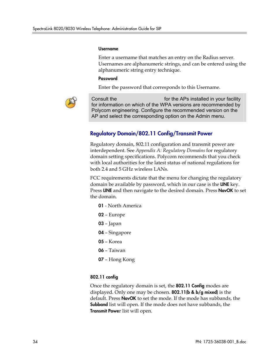 Polycom SpectraLink 1725-36038-001 User Manual | Page 34 / 101