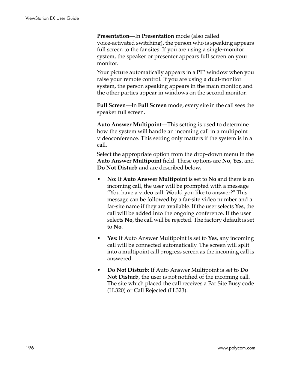 Polycom Webcam User Manual | Page 198 / 356