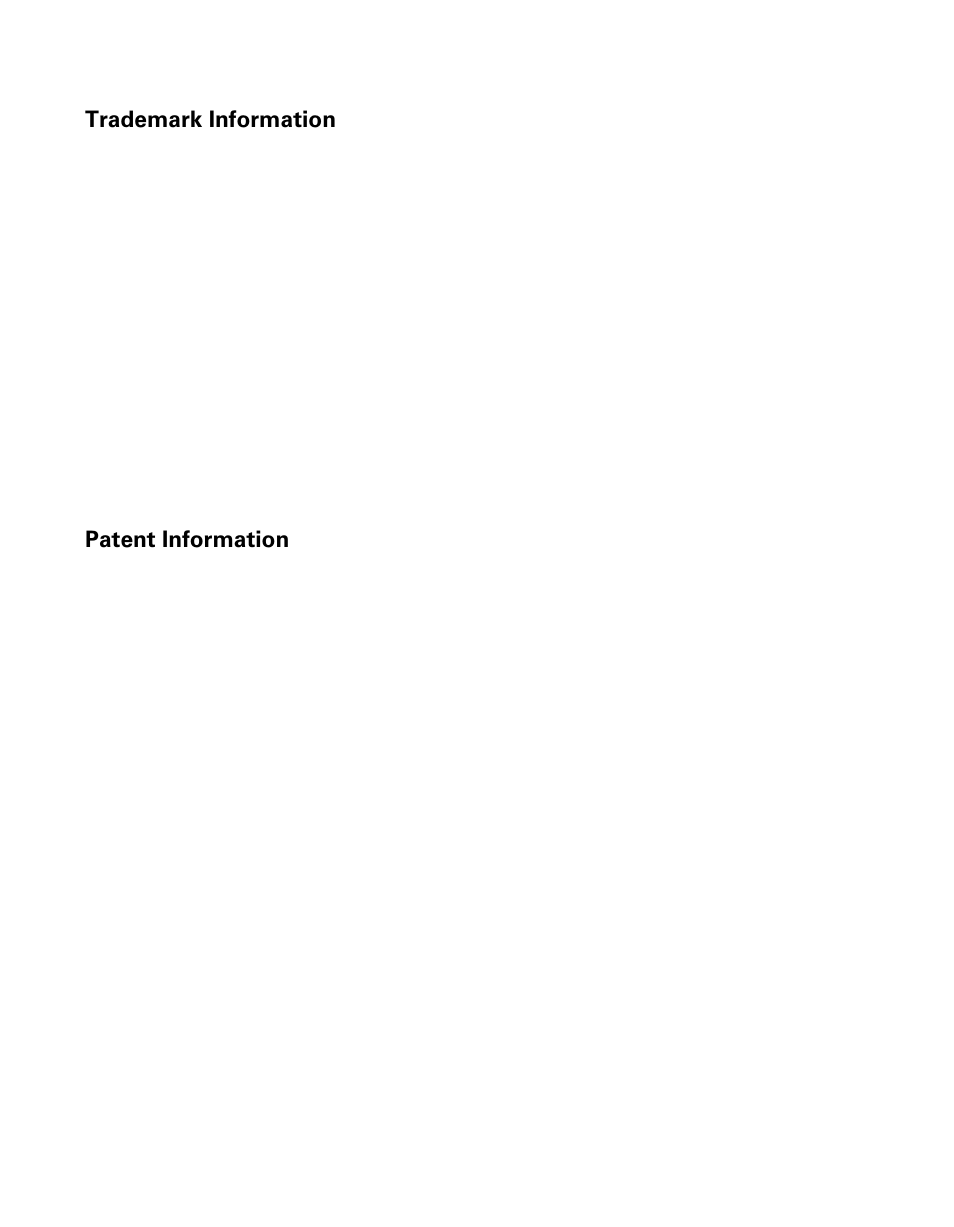 Trademark information, Patent information | Polycom Webcam User Manual | Page 2 / 356