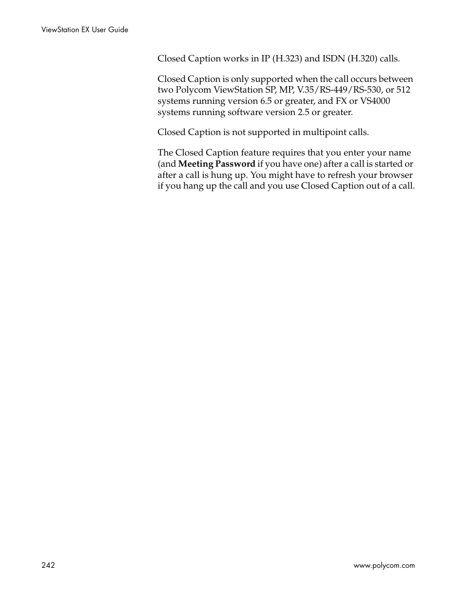 Polycom Webcam User Manual | Page 244 / 356