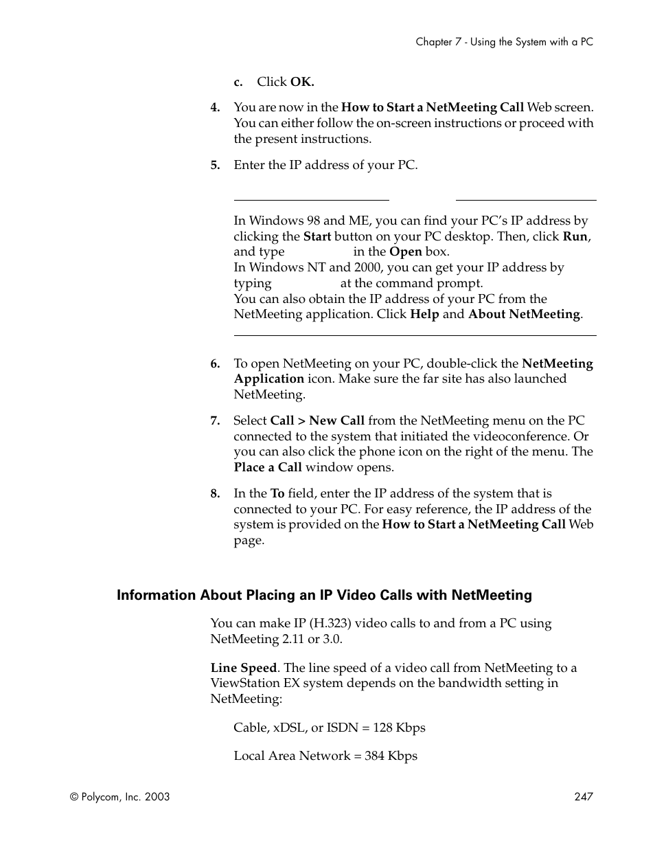 Polycom Webcam User Manual | Page 249 / 356