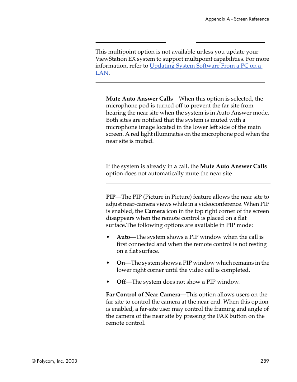 Polycom Webcam User Manual | Page 291 / 356