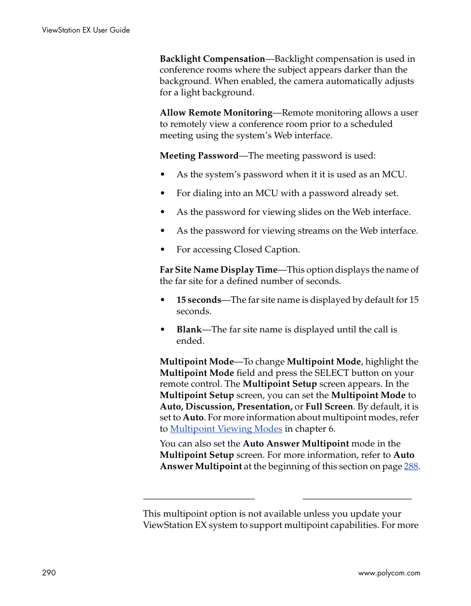 Polycom Webcam User Manual | Page 292 / 356