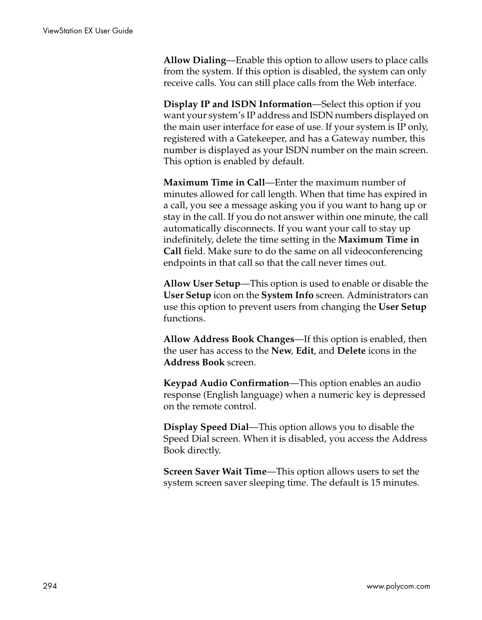 Polycom Webcam User Manual | Page 296 / 356