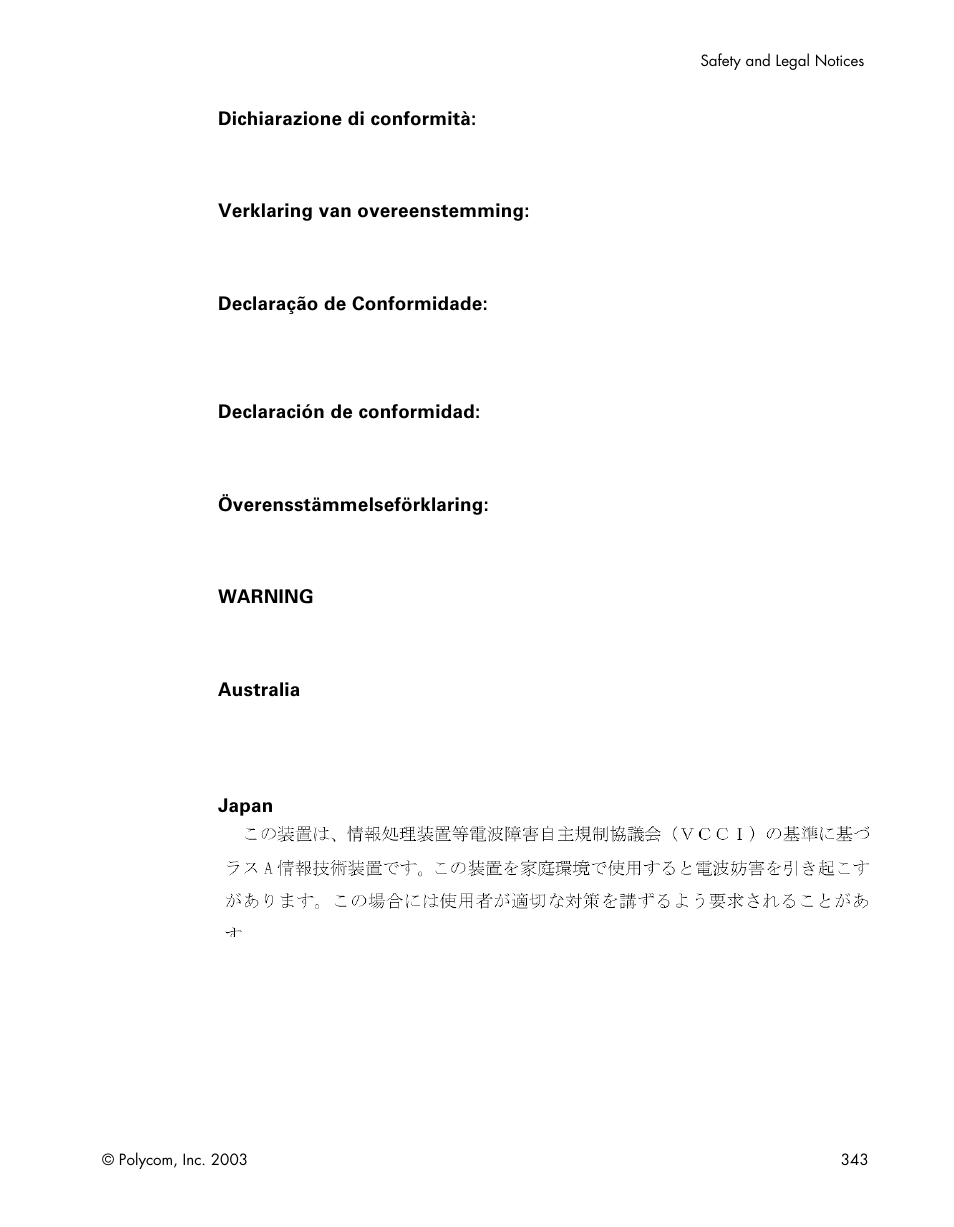 Polycom Webcam User Manual | Page 345 / 356