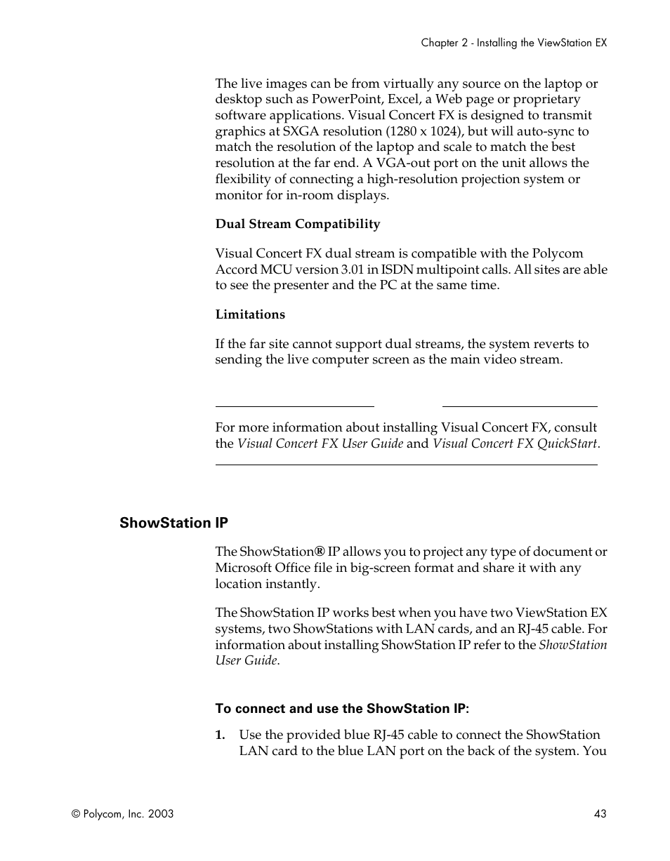 Showstation ip | Polycom Webcam User Manual | Page 45 / 356