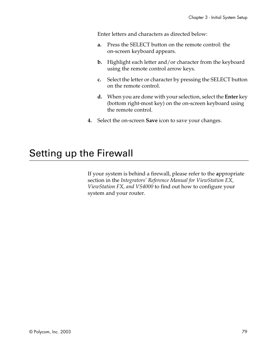 Setting up the firewall | Polycom Webcam User Manual | Page 81 / 356