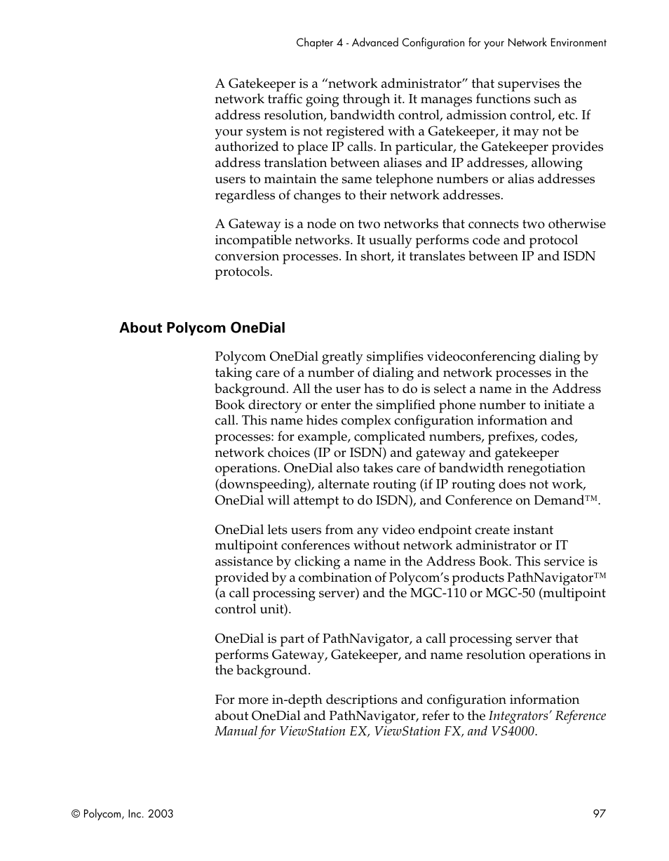 About polycom onedial | Polycom Webcam User Manual | Page 99 / 356