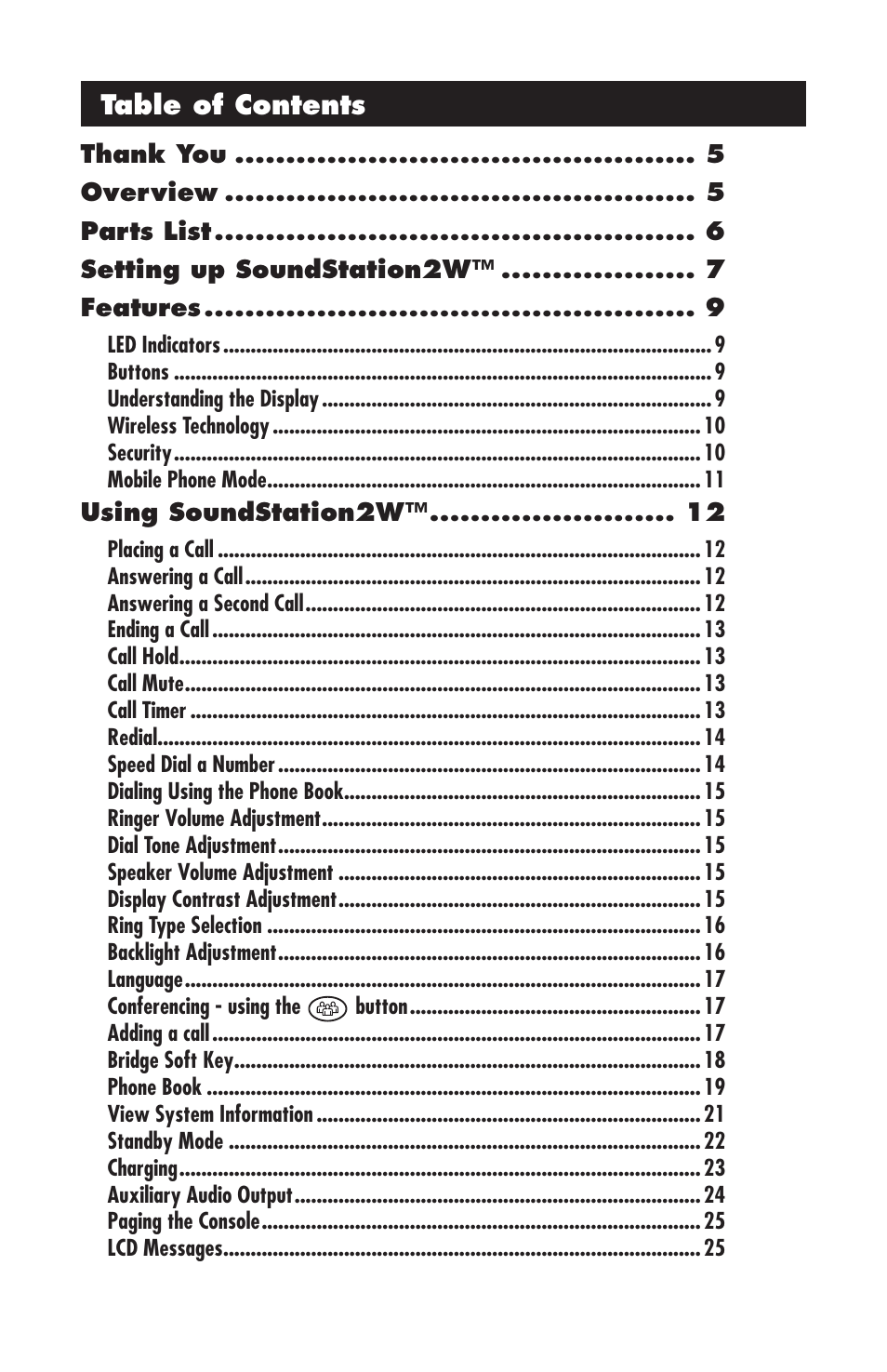 Polycom 2W User Manual | Page 3 / 42
