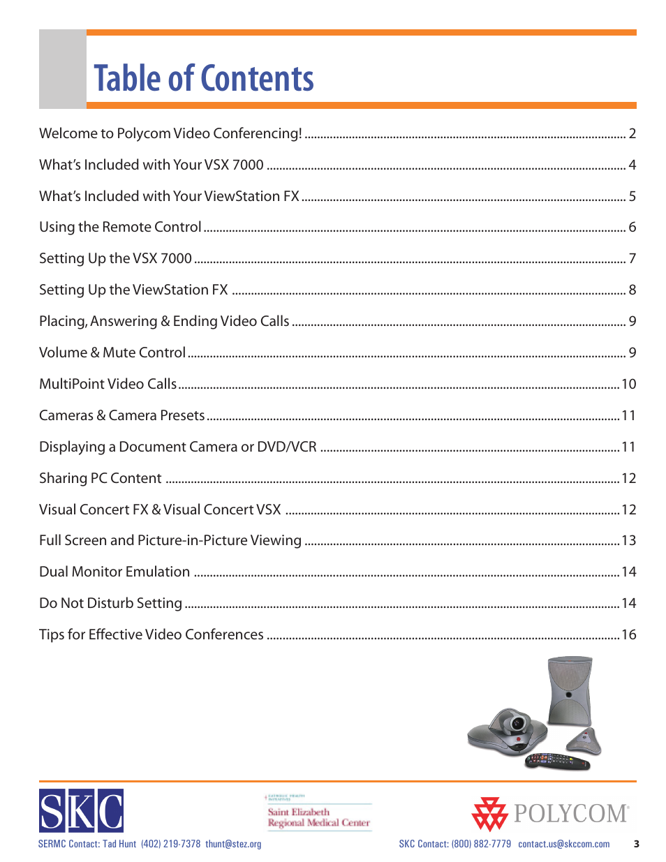 Polycom vsx 7000 Series User Manual | Page 3 / 18