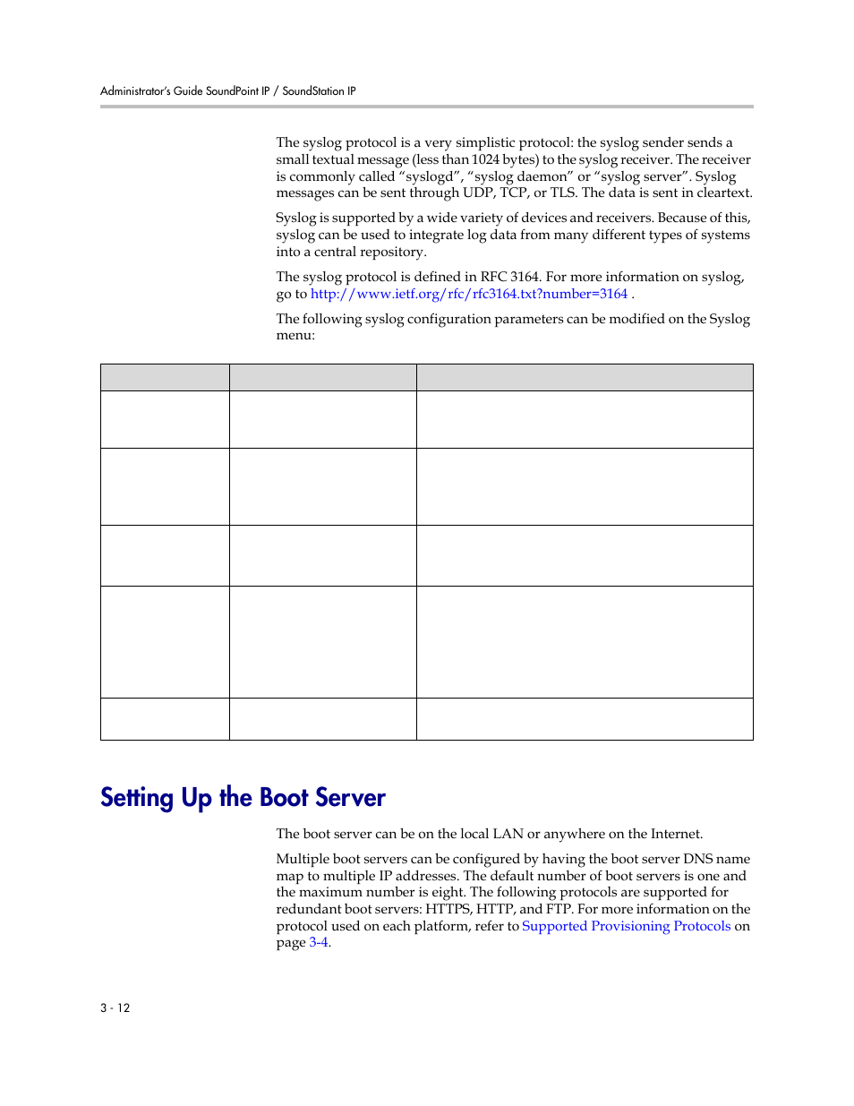 Setting up the boot server, Setting up the boot server –12 | Polycom SIP 3.1 User Manual | Page 44 / 347