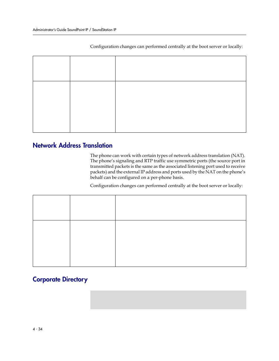 Network address translation, Corporate directory, The phones can work with | Polycom SIP 3.1 User Manual | Page 88 / 347
