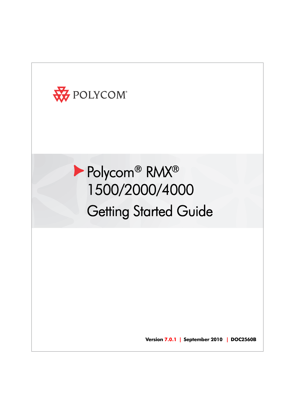 Polycom RMX DOC2560B User Manual | 188 pages