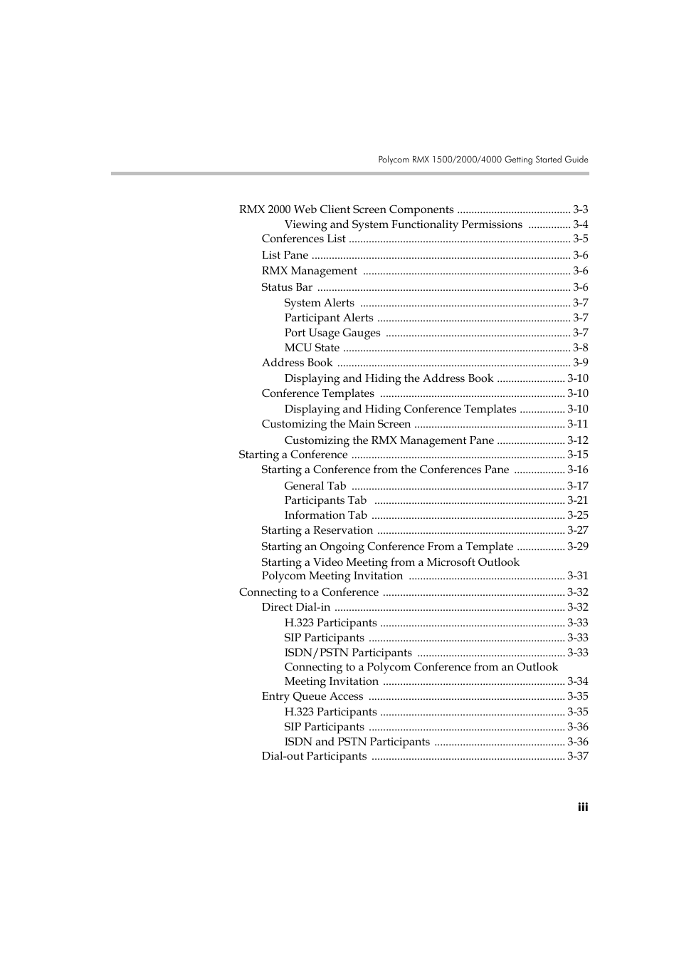 Polycom RMX DOC2560B User Manual | Page 7 / 188