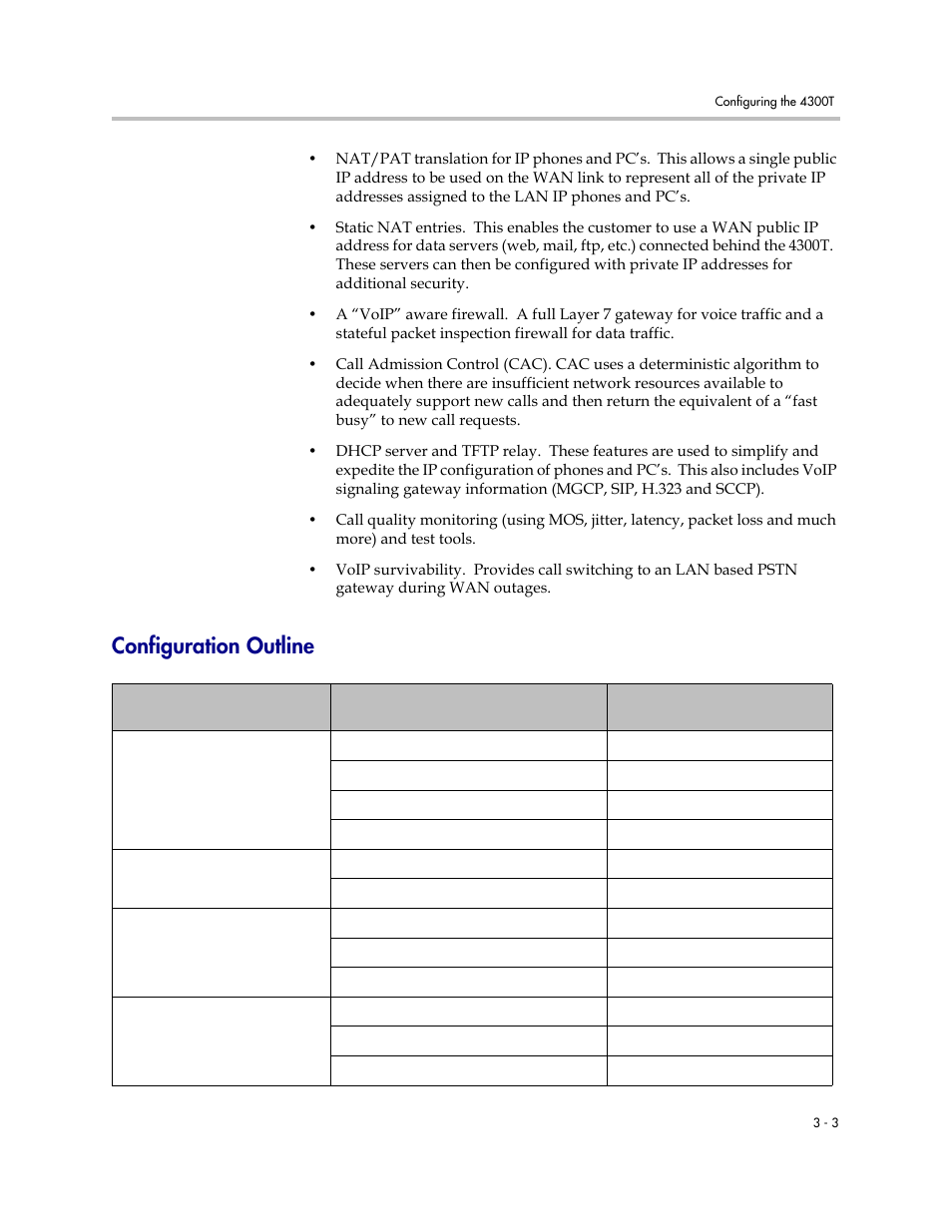 Configuration outline, Configuration outline –3 | Polycom 4300T User Manual | Page 21 / 118