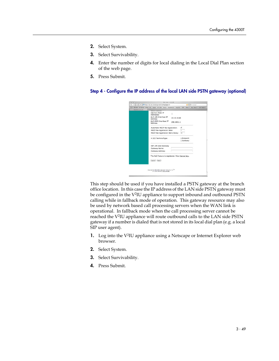 Gateway (optional) –49 | Polycom 4300T User Manual | Page 67 / 118