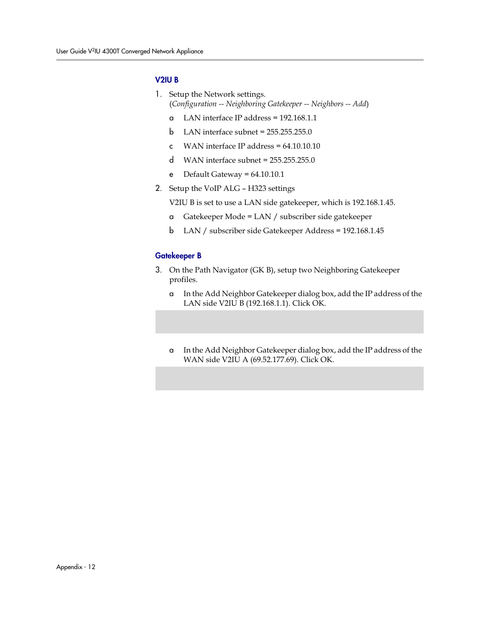 V2iu b, Gatekeeper b | Polycom 4300T User Manual | Page 96 / 118