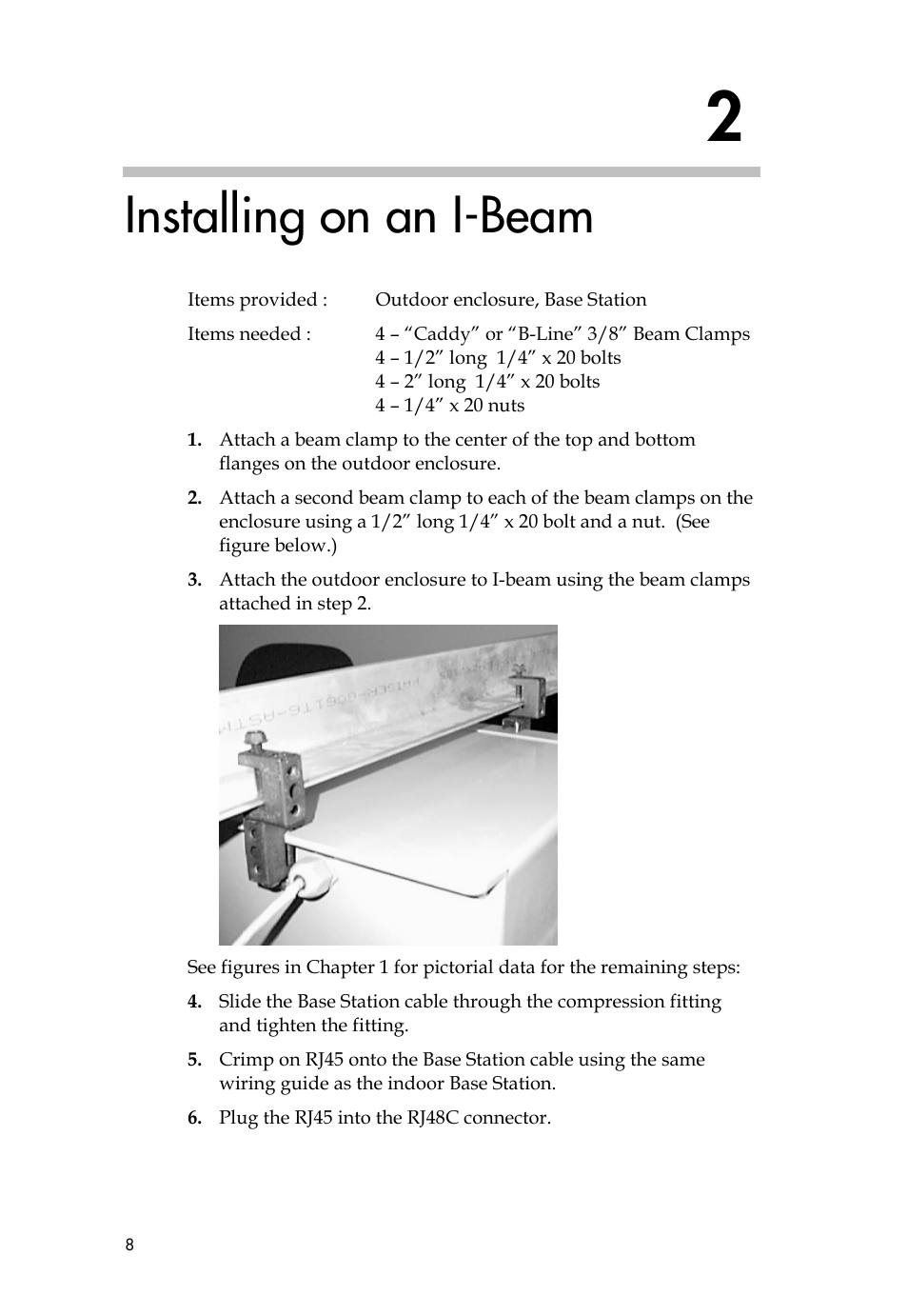 Installing on an i-beam | Polycom SPECTRALINK 6000 User Manual | Page 8 / 12