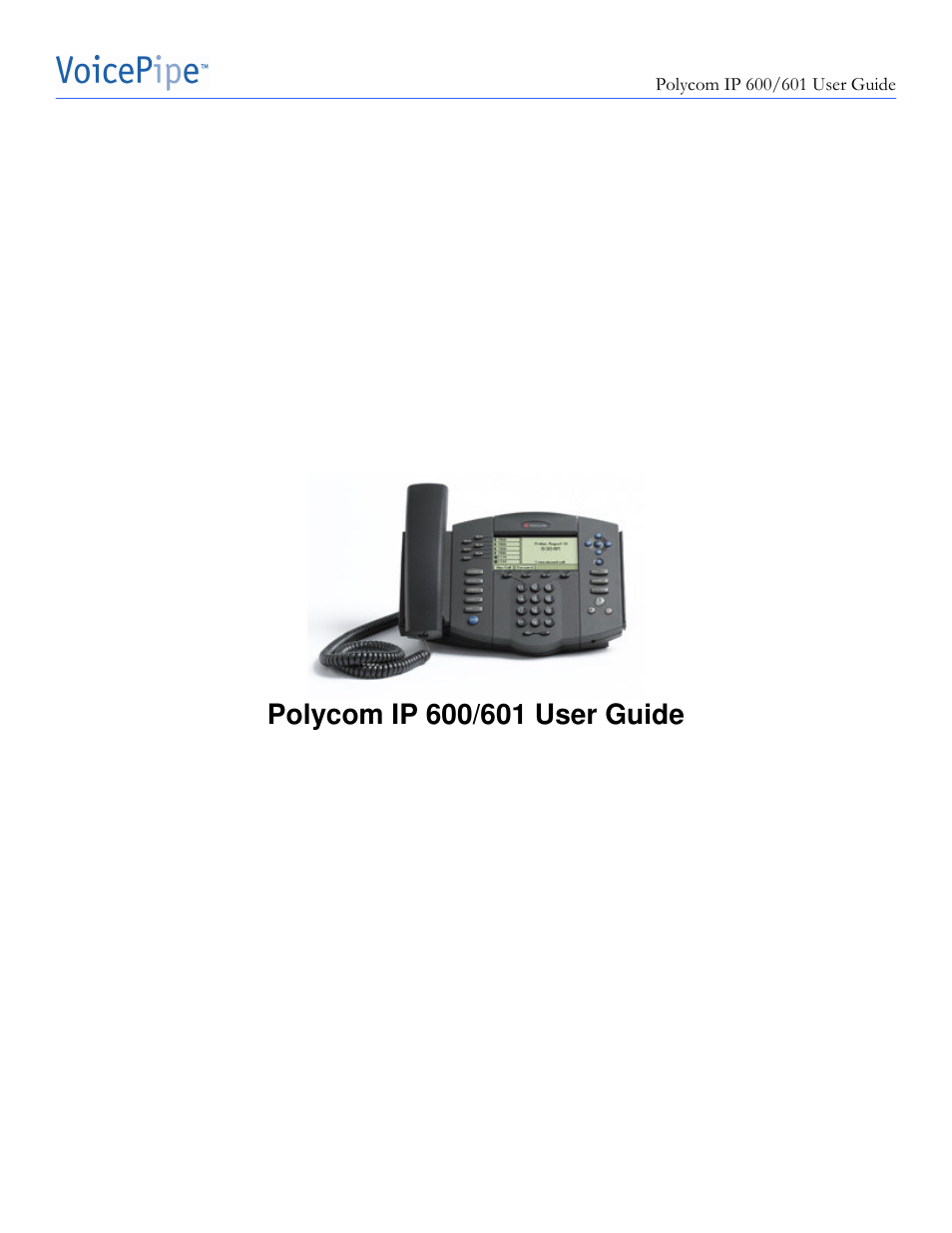 Polycom IP 601 User Manual | 13 pages