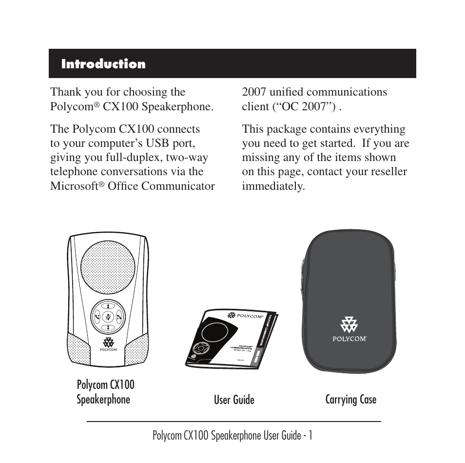 Polycom Conference Phone User Manual | Page 2 / 11