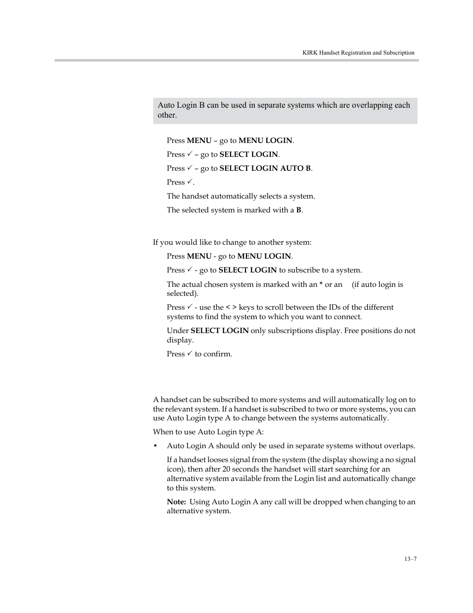 Kirk 5020/5040/ handset, Kirk 5020/5040/ handset –7 | Polycom KIRK KWS6000 User Manual | Page 131 / 202