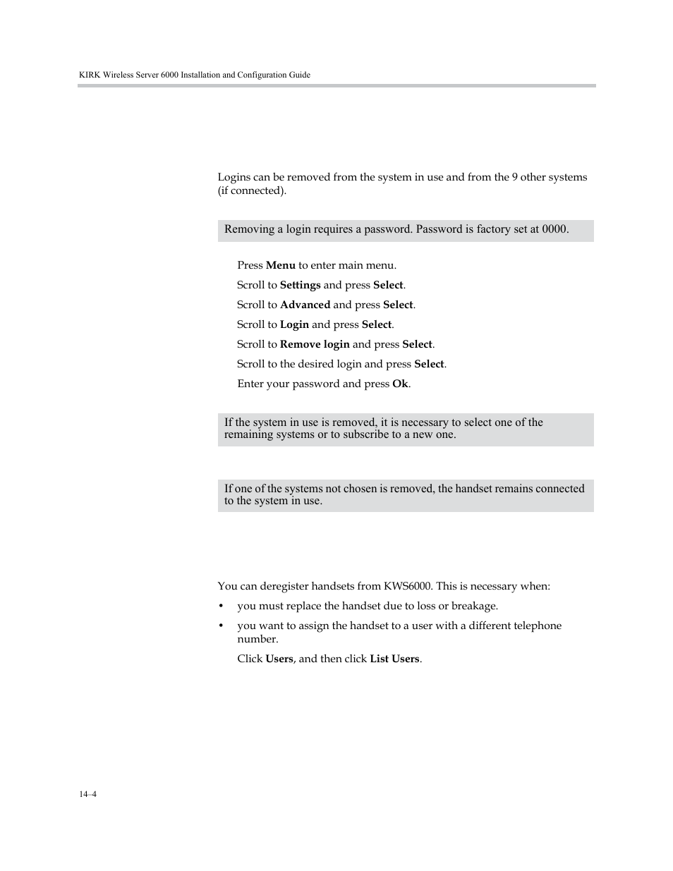 Kirk 5020/5040 handset, Kirk 5020/5040 handset –4 | Polycom KIRK KWS6000 User Manual | Page 138 / 202