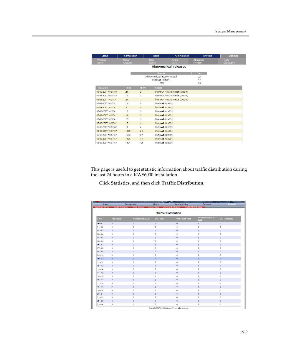 Traffic distribution, Traffic distribution –9 | Polycom KIRK KWS6000 User Manual | Page 157 / 202