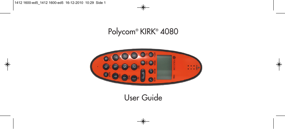 Polycom KIRK 4080 User Manual | 60 pages