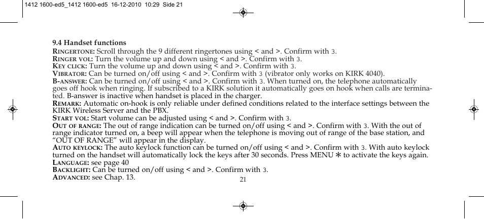 Polycom KIRK 4080 User Manual | Page 21 / 60