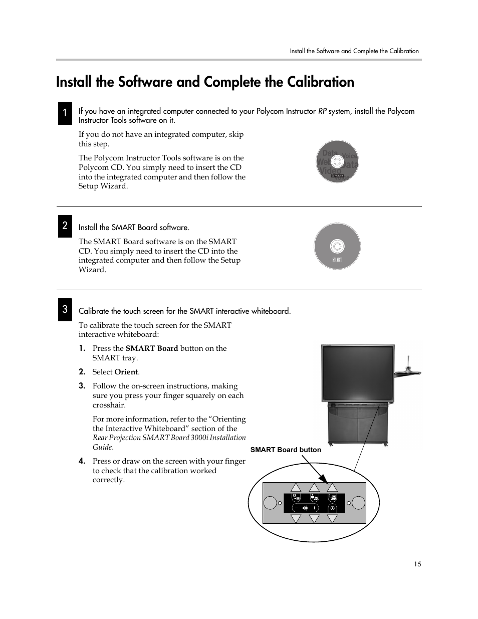 Install the software and complete the calibration | Polycom Instructor RP Version 1.0 User Manual | Page 21 / 24