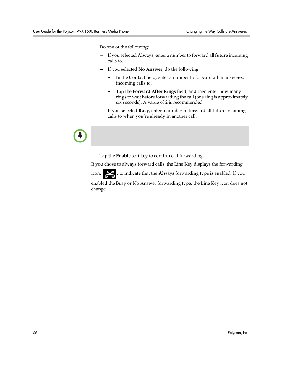 Polycom VVX 1500 Business Media Phone User Manual | Page 62 / 174