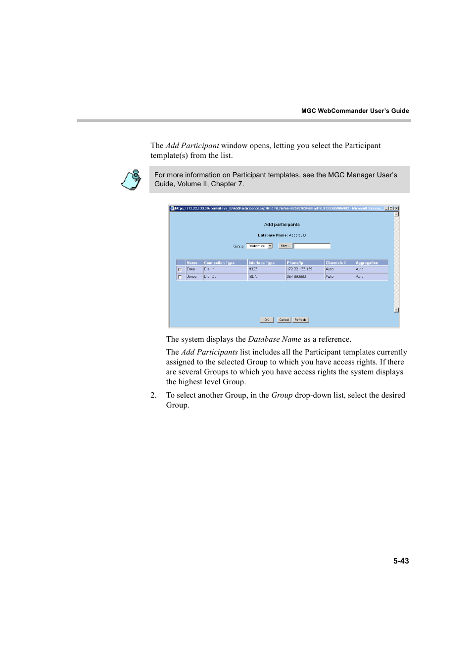Polycom WEBCOMMANDER 8 User Manual | Page 119 / 434