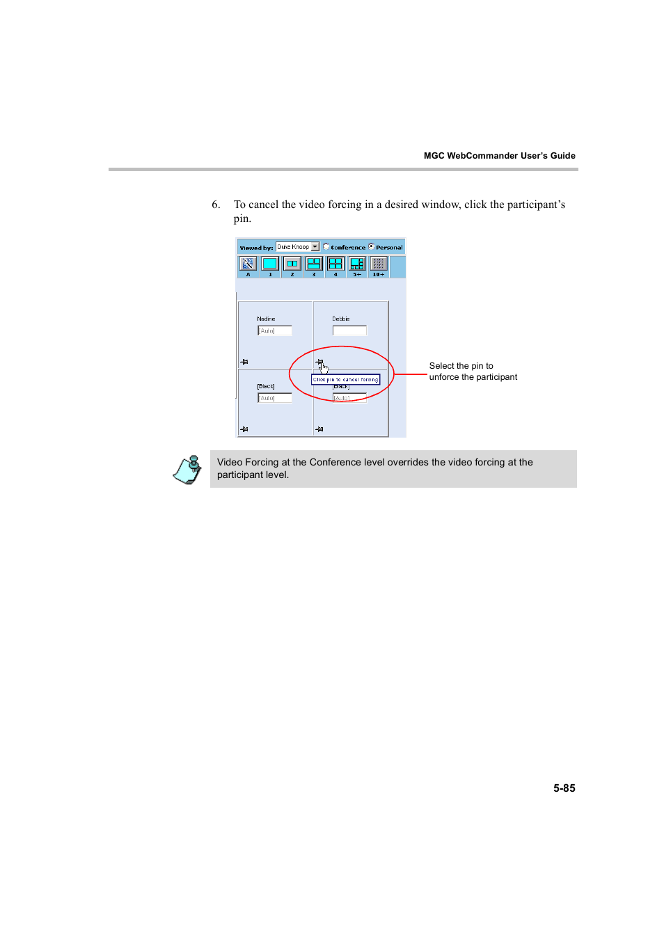 Polycom WEBCOMMANDER 8 User Manual | Page 161 / 434