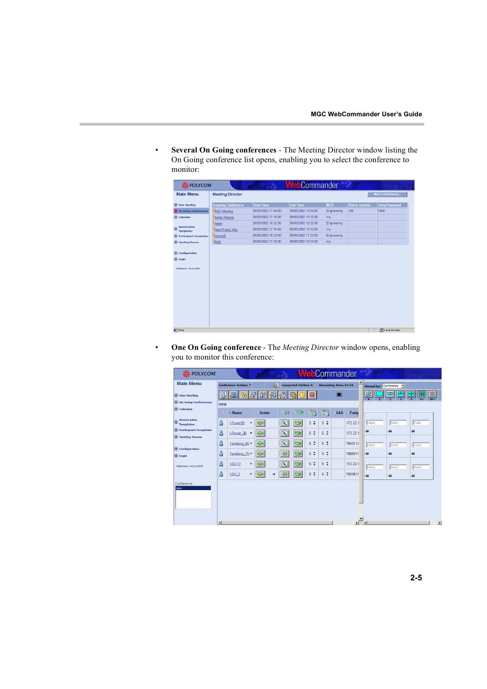Polycom WEBCOMMANDER 8 User Manual | Page 21 / 434
