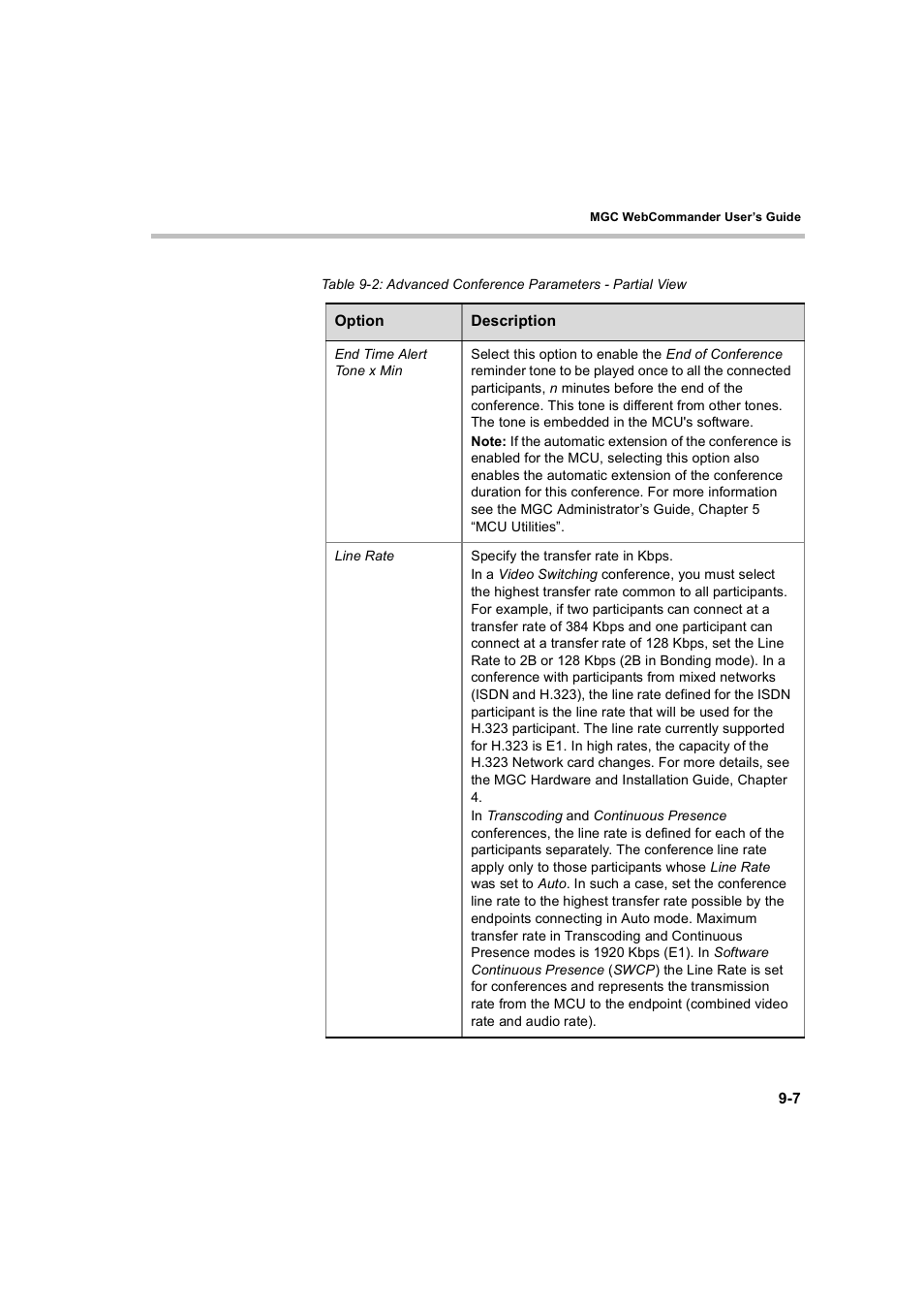 Polycom WEBCOMMANDER 8 User Manual | Page 265 / 434