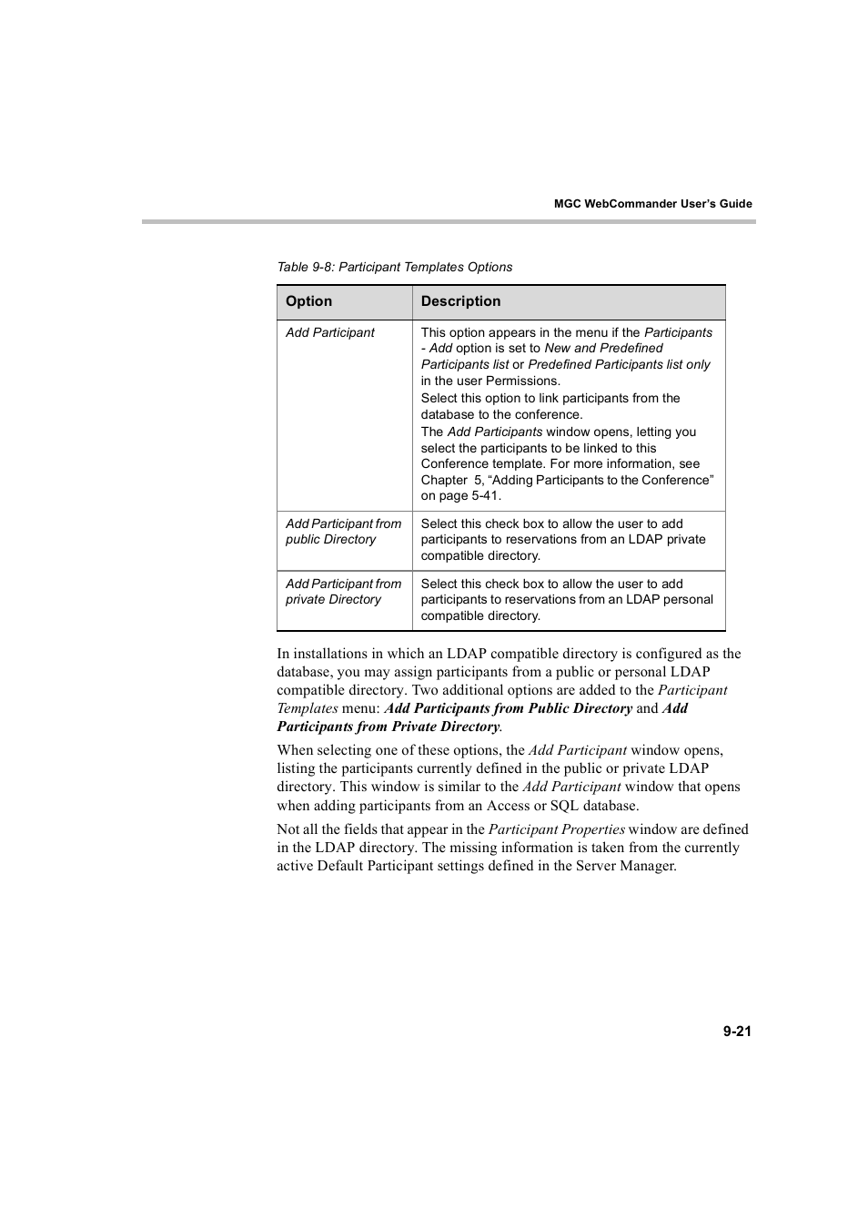 Polycom WEBCOMMANDER 8 User Manual | Page 279 / 434