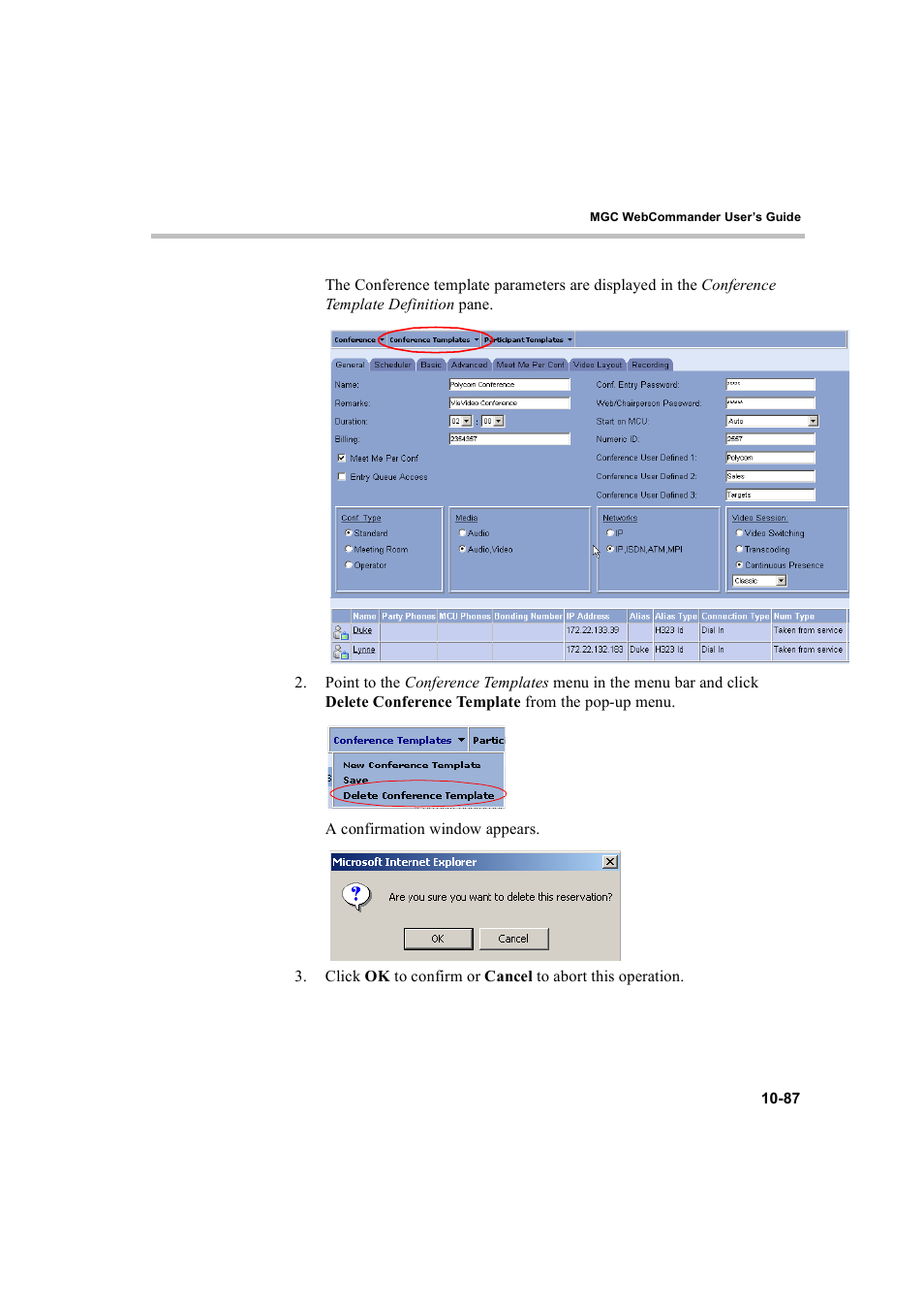 Polycom WEBCOMMANDER 8 User Manual | Page 373 / 434