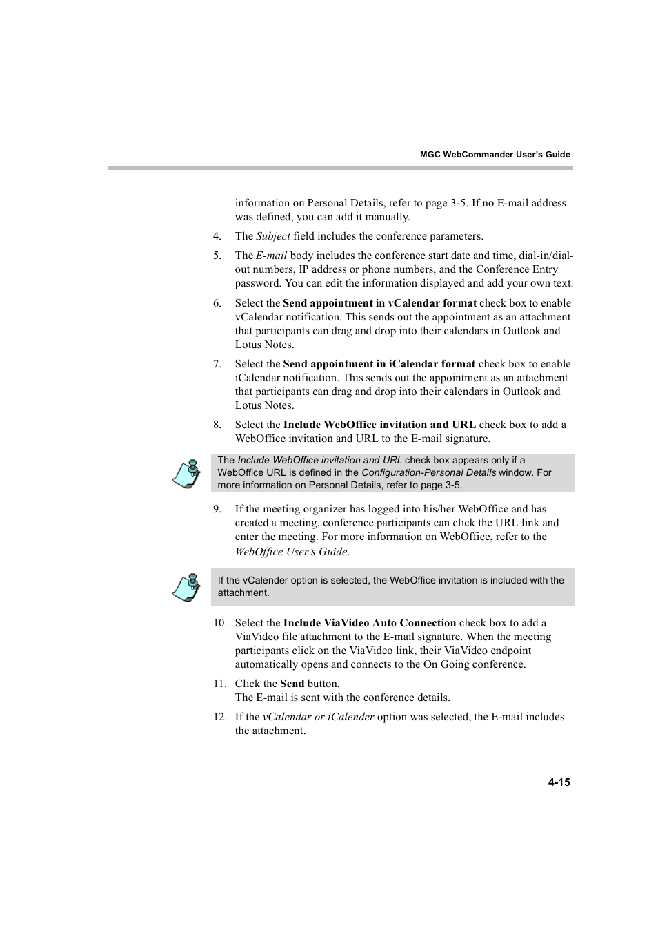 Polycom WEBCOMMANDER 8 User Manual | Page 47 / 434
