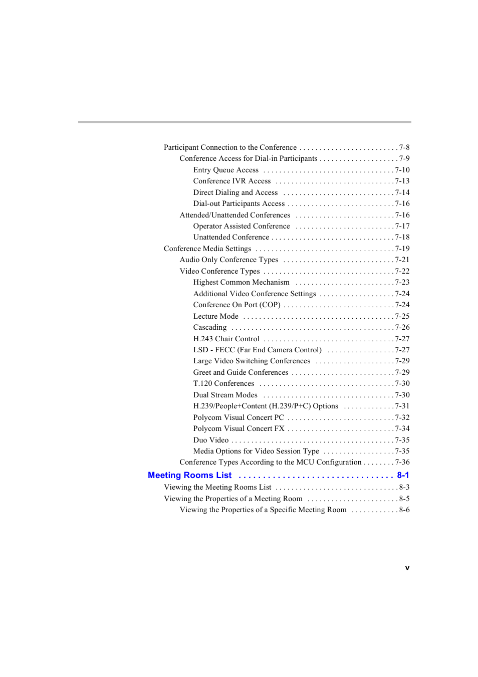 Polycom WEBCOMMANDER 8 User Manual | Page 7 / 434