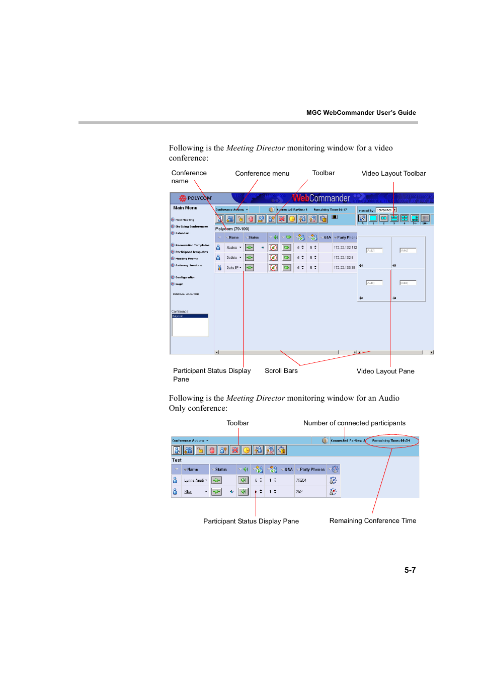 Polycom WEBCOMMANDER 8 User Manual | Page 83 / 434