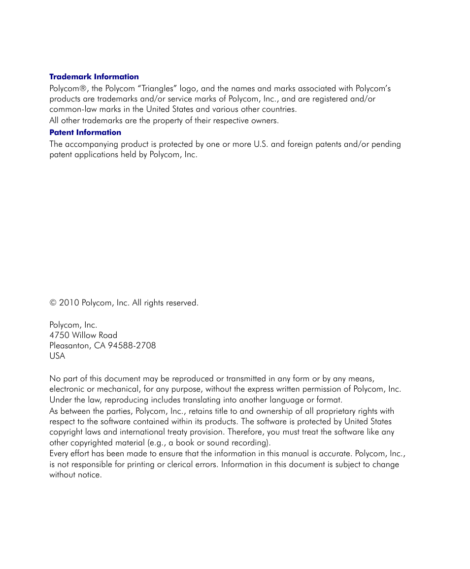 Polycom DOC2559C User Manual | Page 2 / 63