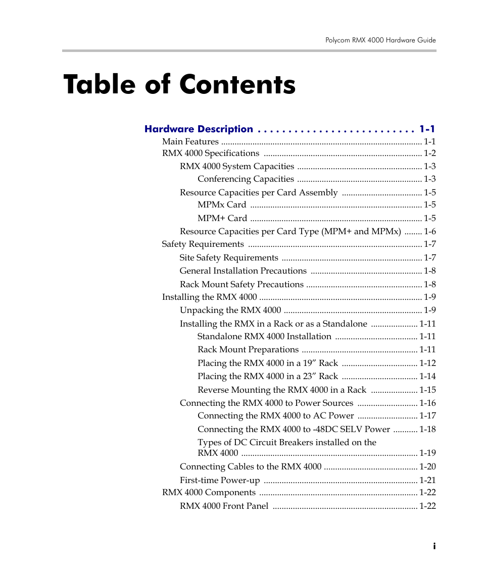 Polycom DOC2559C User Manual | Page 5 / 63